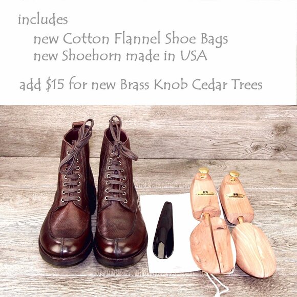 * NIB * $445 Allen Edmonds RAINIER 8 D Boots Brown Factory 2nds * add $15 Trees - Picture 4 of 14